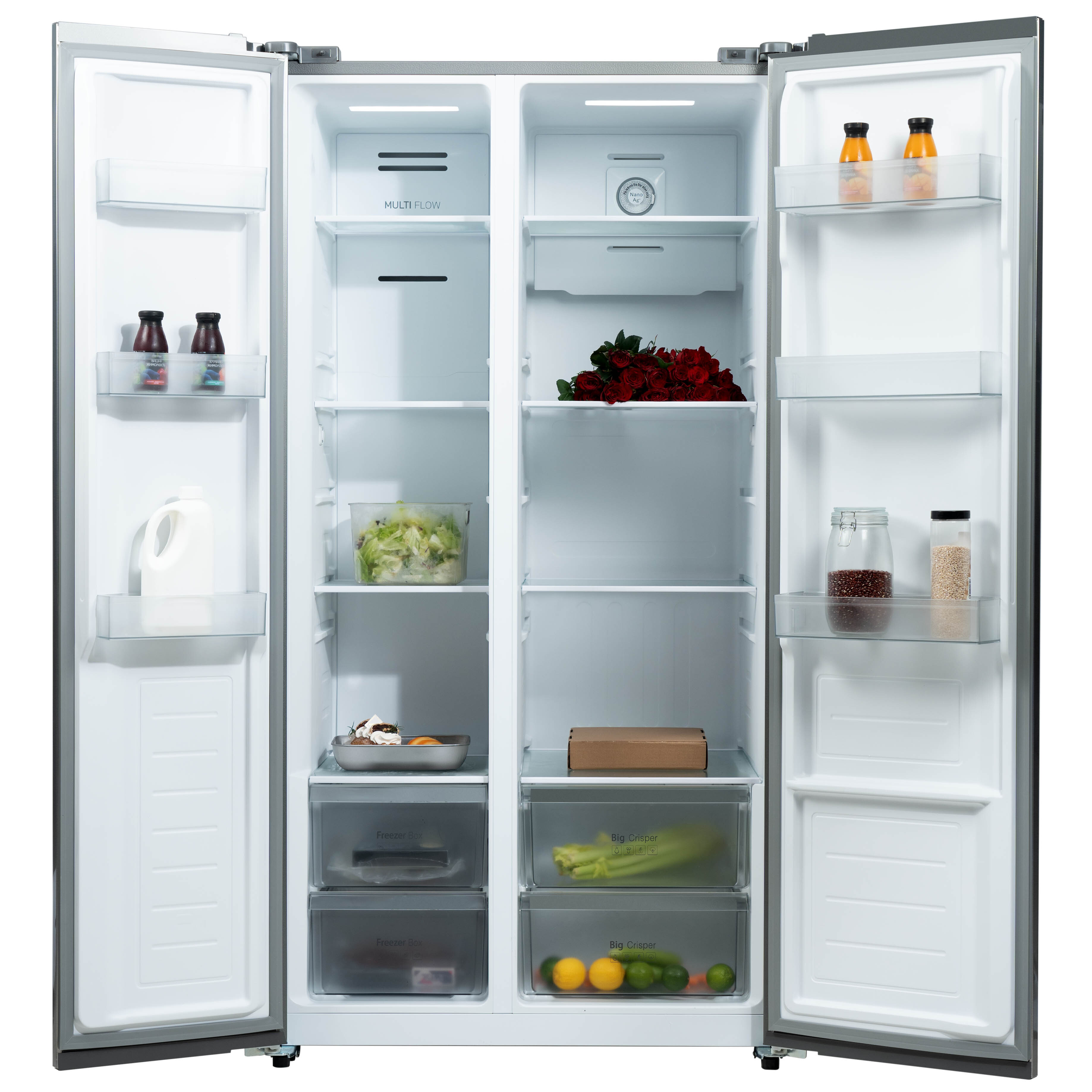 9173437 Холодильник Side by Side   Бирюса SBS 541 TWG серый STDN-0115810 - Вид №2