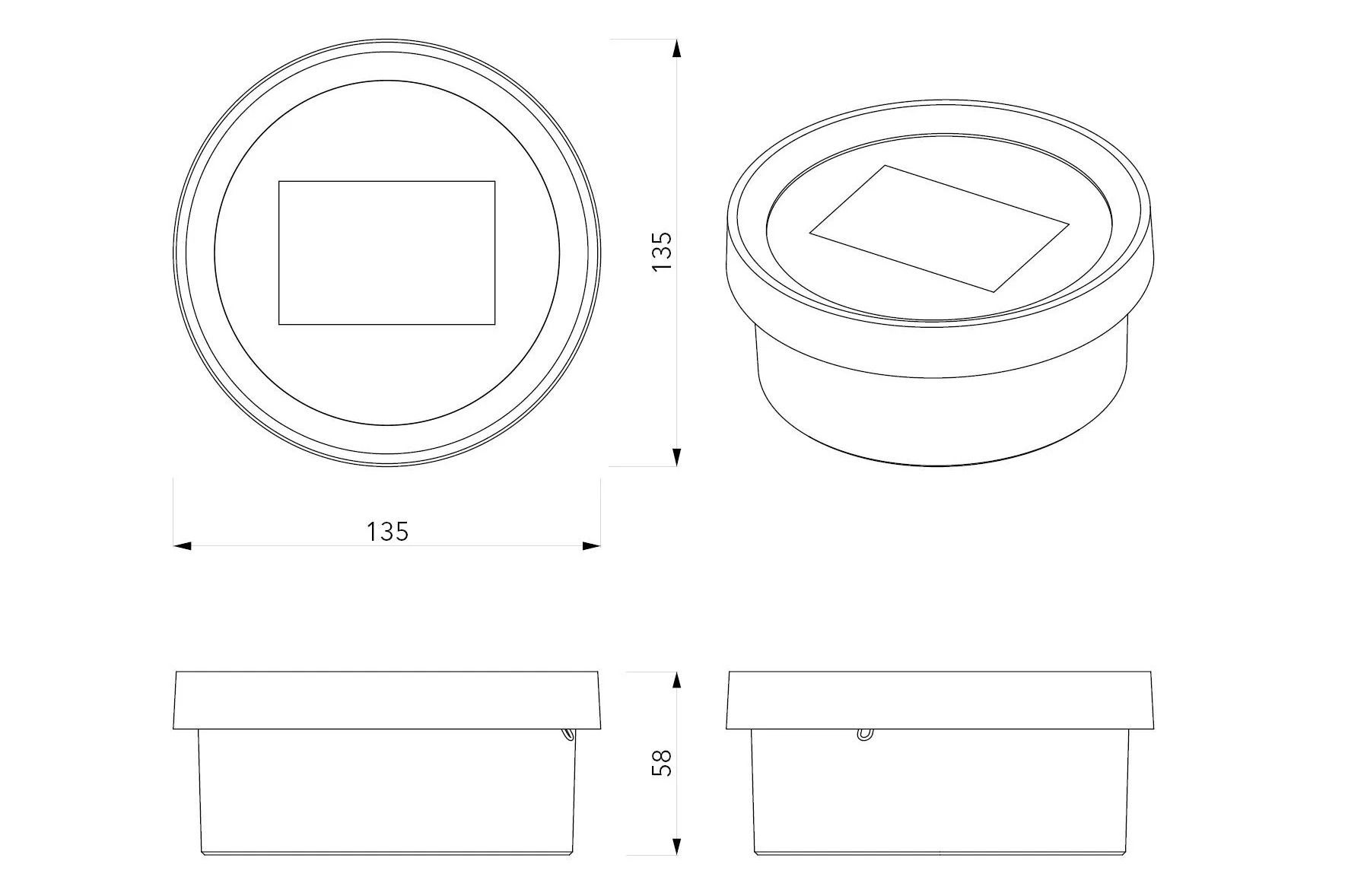 Медная алюминиевая электрическая коробка Genuit медь ARCH-00054479 - Вид №5