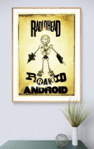 90080865 Плакат Просто Постер Radiohead - Paranoid Android 90x120 в подарочном тубусе 784985960301 STLM-0104819 Santreyd