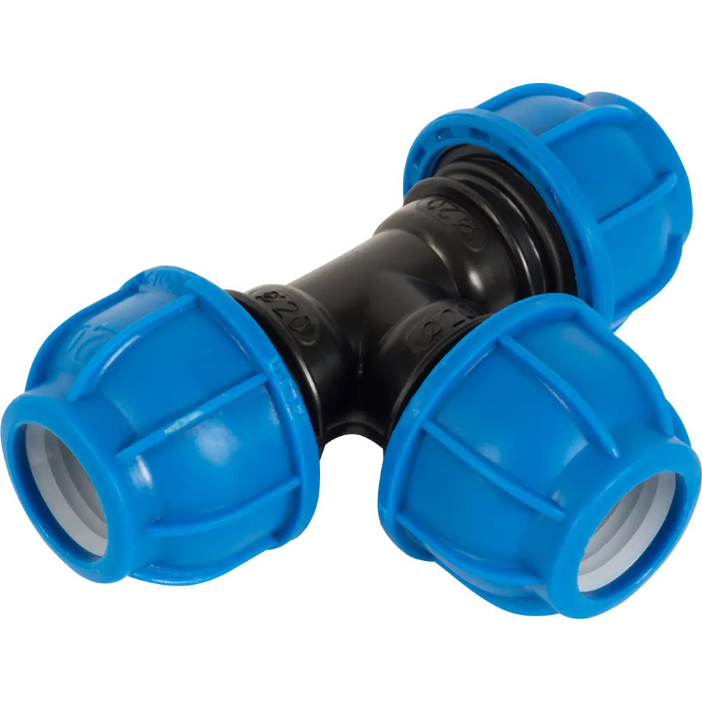 Тройник ПОЛИТЭК 20x20x20 мм для водоснабжения под углом 90° 11738748 STLM-0001458