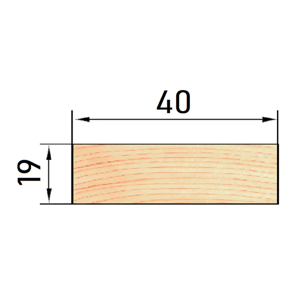 Santreyd Брусок строганый Экстра 19x40x3000 мм для интерьера и мебели 82605896 STLM-0031338 - Вид №8