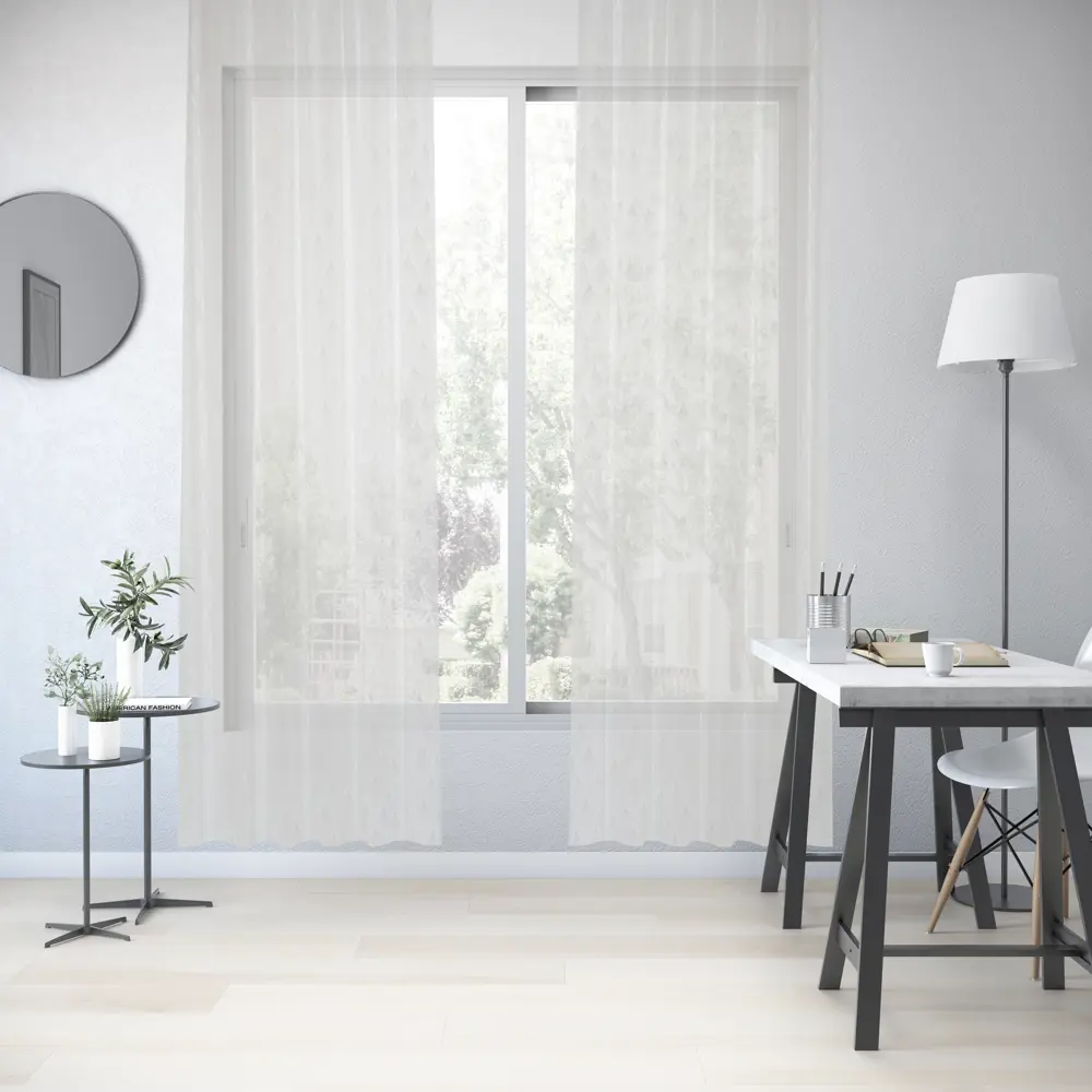 Тюль на ленте Inspire Martino 250x280 см цвет белый 86255260 STLM-2090796  - Вид №5
