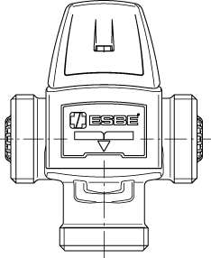 3166 06 00 VTA552Ротационные клапаны » Esbe серии VTA350, VTA550  - Вид №1