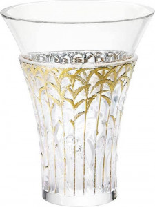 10562848 Lalique Ваза Ibis золотая Хрусталь