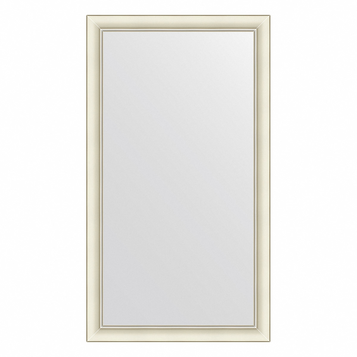 91071562 Зеркало с рамой 64x114 см цвет рамы белый с серебром DEFINITE STLM-0468597 EVOFORM