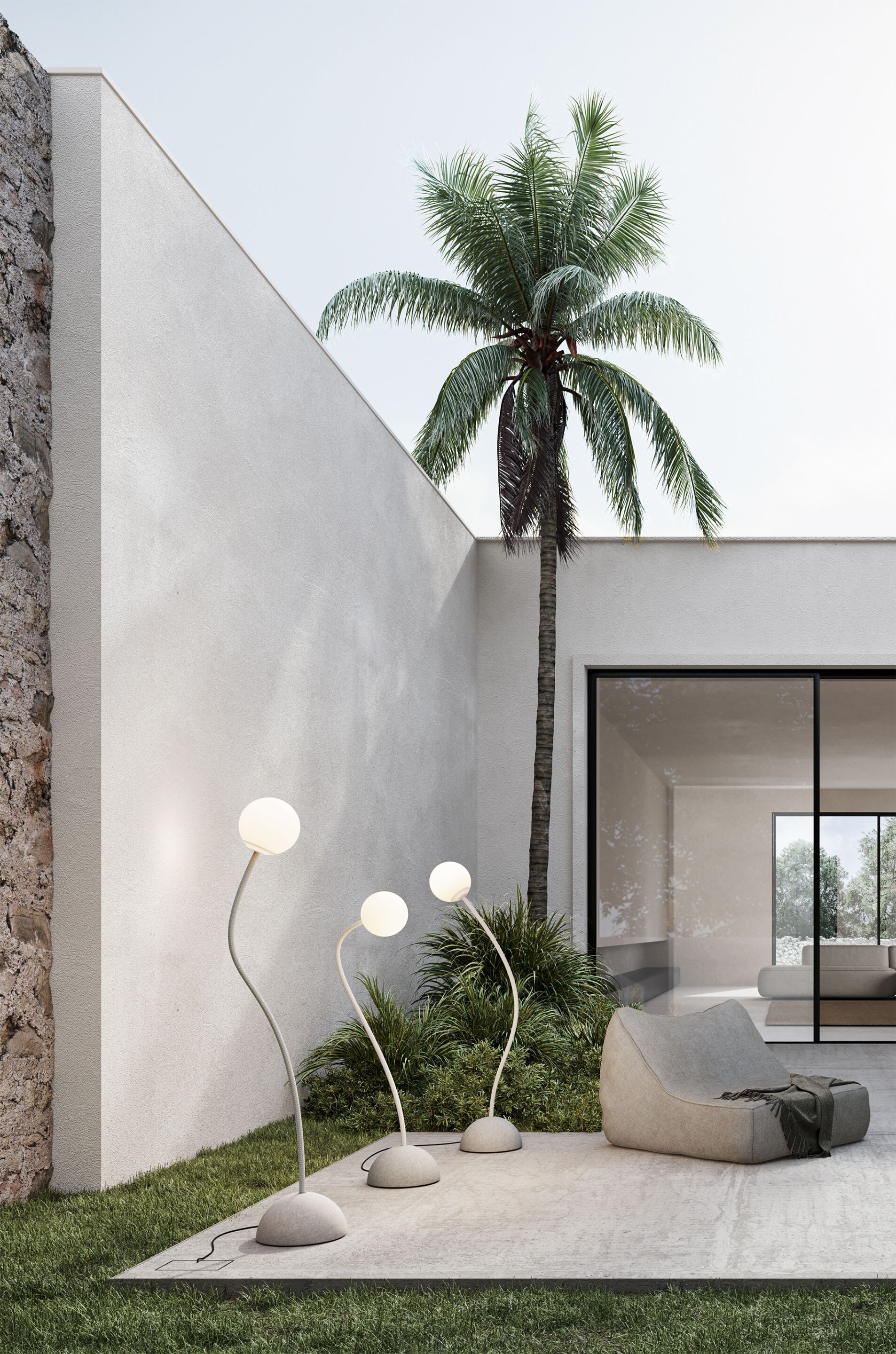 Акриловое стекло напольный напольный светильник Karman Moony ARCH-00001165 - Вид №2