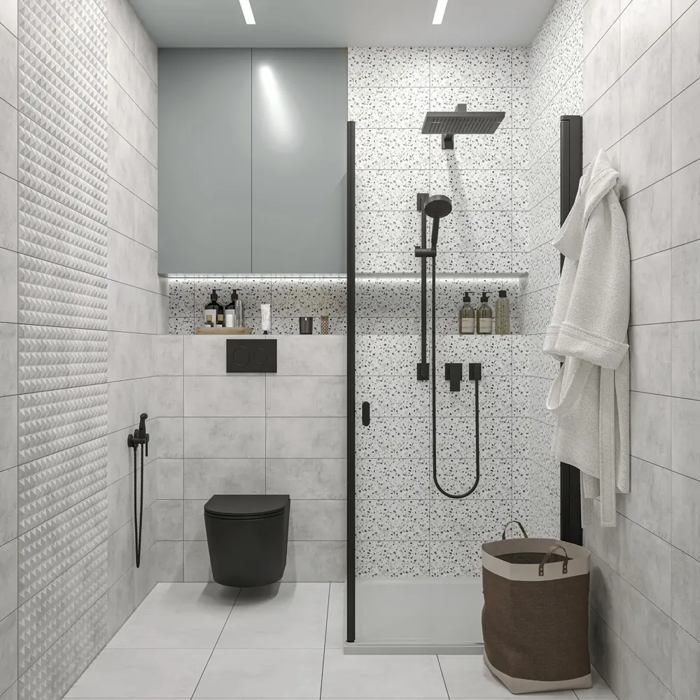 Плитка настенная Culto Asana Cemento 20x40 см 1.2 м² цемент цвет серый STLM-2202905 - Вид №6