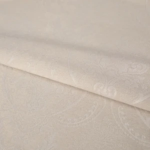 Ткань «Гурэ», 150 см, вензель, цвет молочный