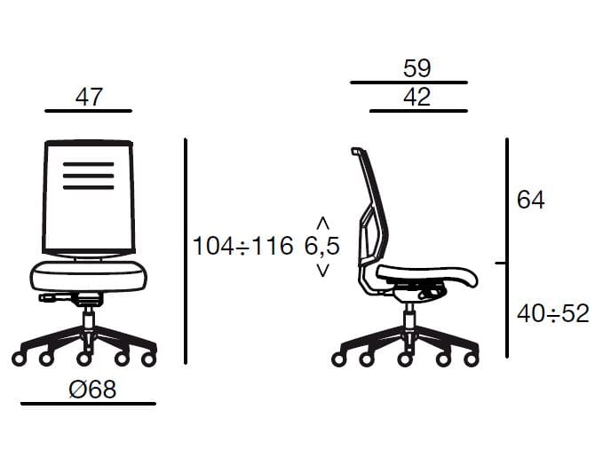 Эргономичный операционный офисный стул Sesta Sax Air ARCH-00078192 - Вид №1
