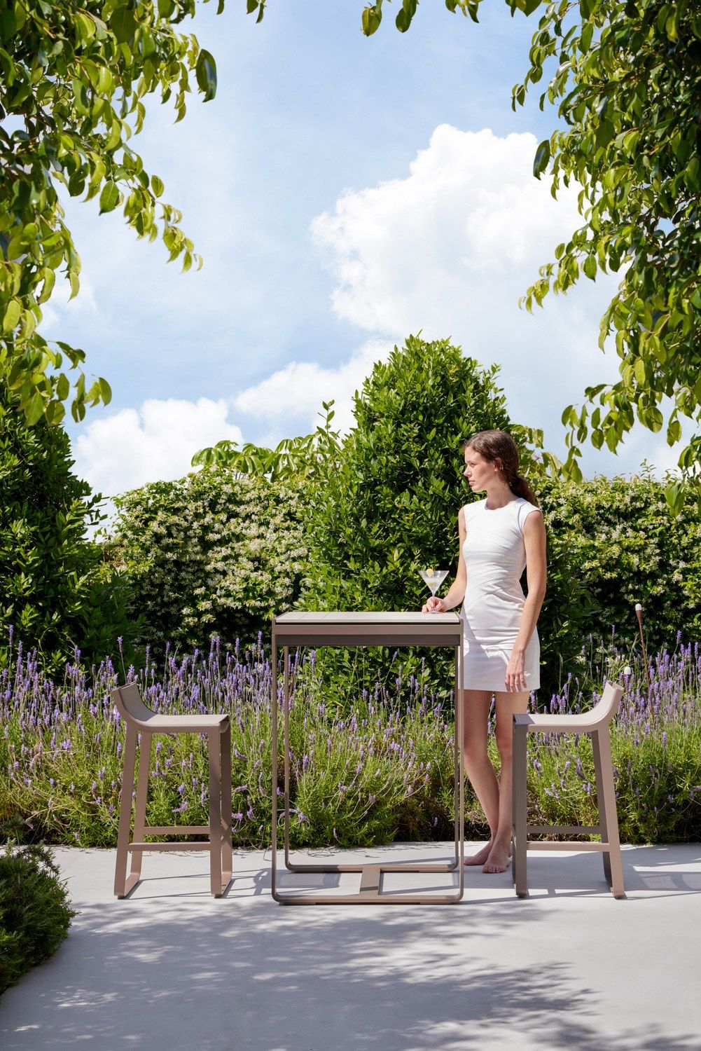 Высокий садовый стол из алюминия с термокрытием GANDIABLASCO ARCH-00098014 - Вид №3