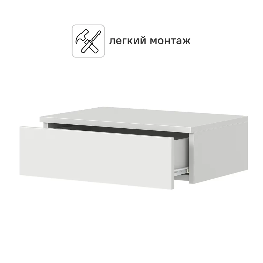 Консоль 50x15.5x33 см ЛДСП цвет белый Santreyd STLM-2040217 - Вид №2