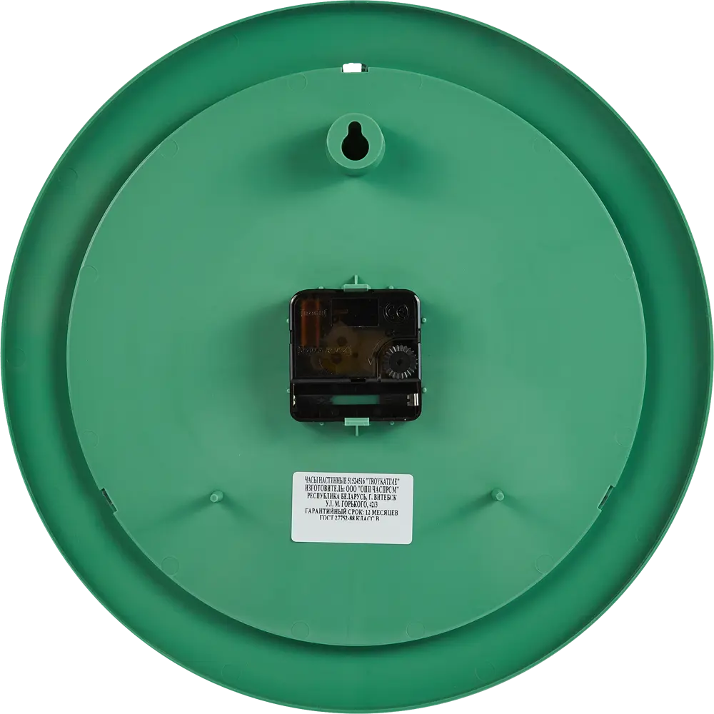 Часы настенные Troykatime Эконом круглые пластик цвет зеленый бесшумные ø 30.5 см NEO-CLASSIC STLM-2096786 - Вид №1