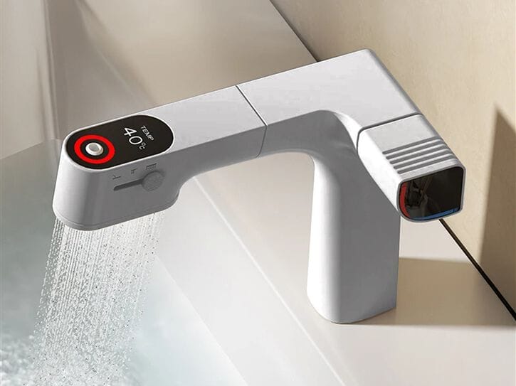 Светодиодный однорычажный электронный смеситель для раковины Fontana Showers GRAO ARCH-00049469