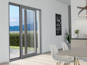 Раздвижное окно из ПВХ с тройным остеклением