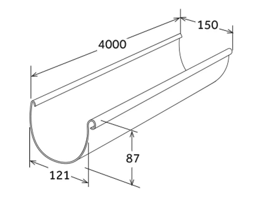 ПВХ желоба модель 145 First Corporation First Plast ARCH-00133200 - Вид №2