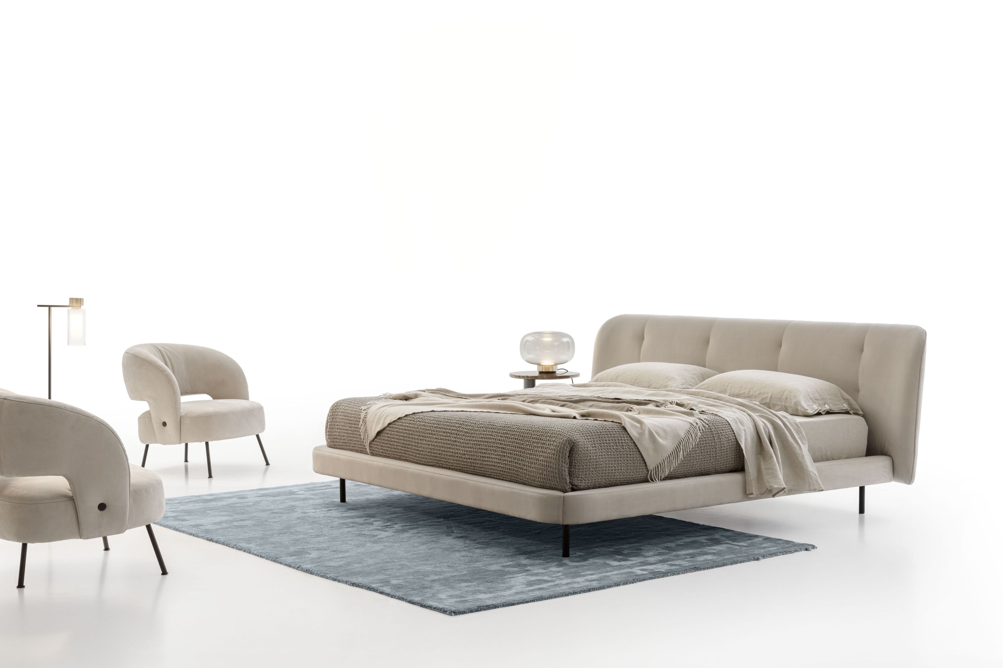 Двуспальная кровать из ткани NICOLINE RUBICON ARCH-00067490 - Вид №2