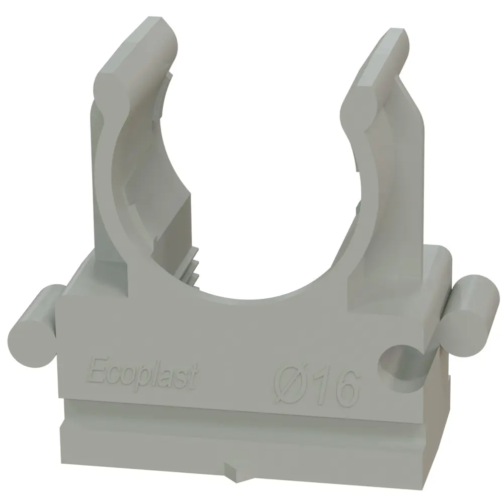 Клипса-держатель Экопласт для монтажа труб 16 мм (50 шт) 84724507 STLM-1108993