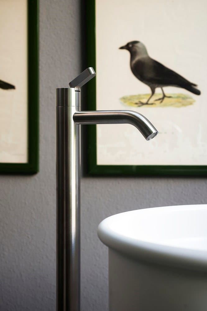 Однорычажный смеситель для раковины из нержавеющей стали Agape SQUARE ARCH-00050752 - Вид №5