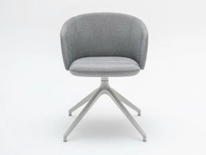 MDD Вращающийся стул на козелке из ткани с подлокотниками Grace Grp4