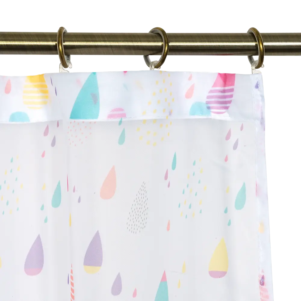 Тюль на ленте Капли 250х260 см полиэстер геометрия SEASONS STLM-2153541 - Вид №4