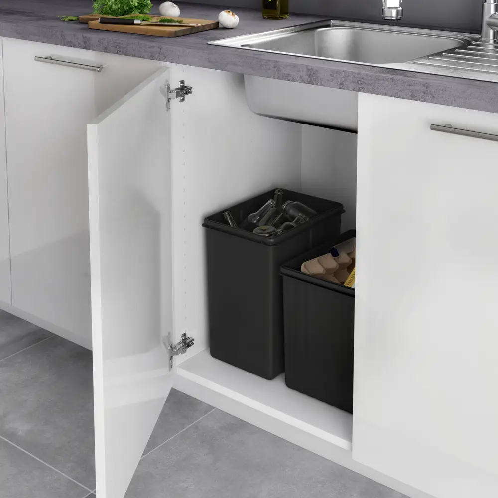 Ведро для мусора 16 л черный Delinia ID STLM-2142629 - Вид №4