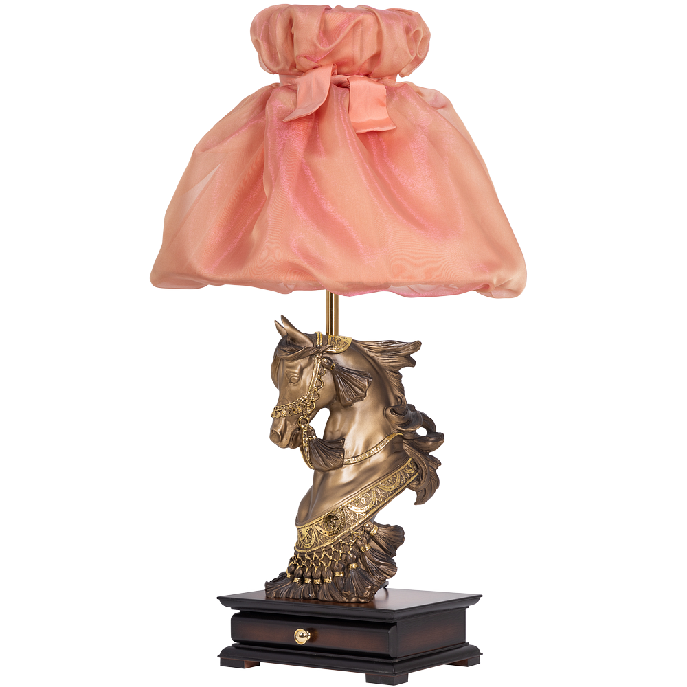 90280374 Настольная лампа СБ-10/Б/Мадлен персик Лошадь императора цвет розовый STLM-0166002 BOGACHO