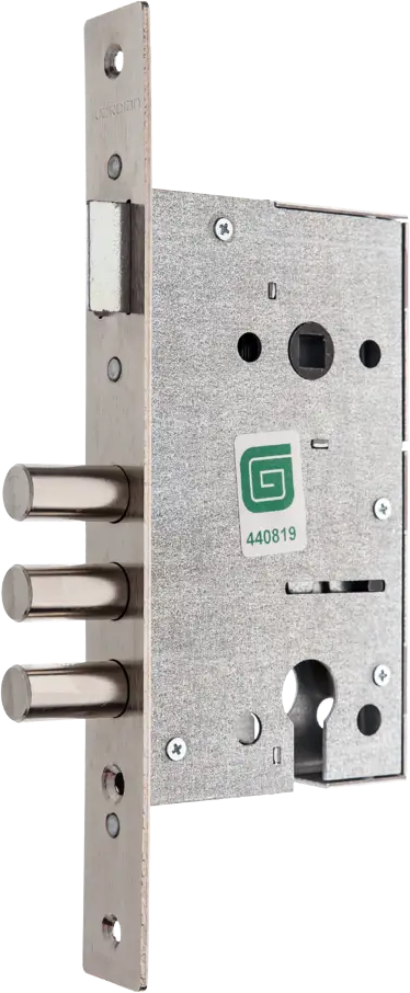 Врезной замок ГАРДИАН-1211 для входных дверей с хромированным покрытием 82391223