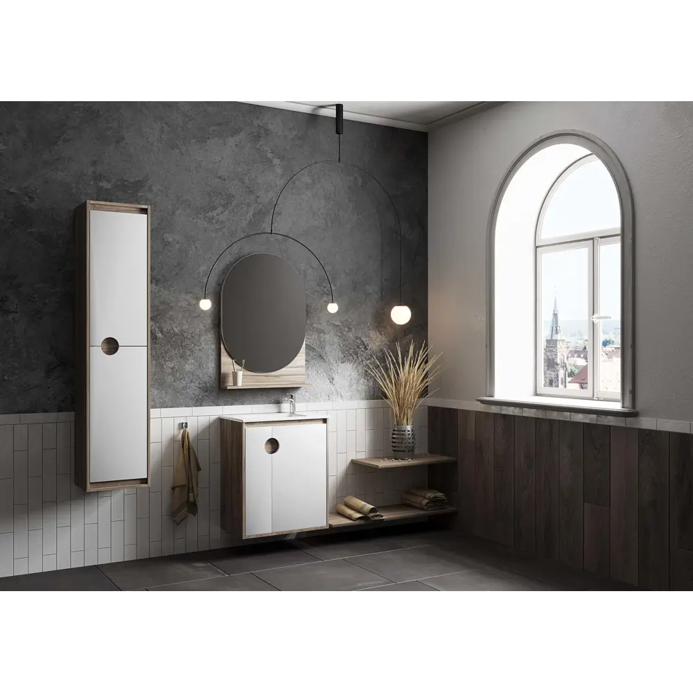 Зеркало Aquaton Анси 60x87 см овальное цвет дерево STLM-2119123 - Вид №6