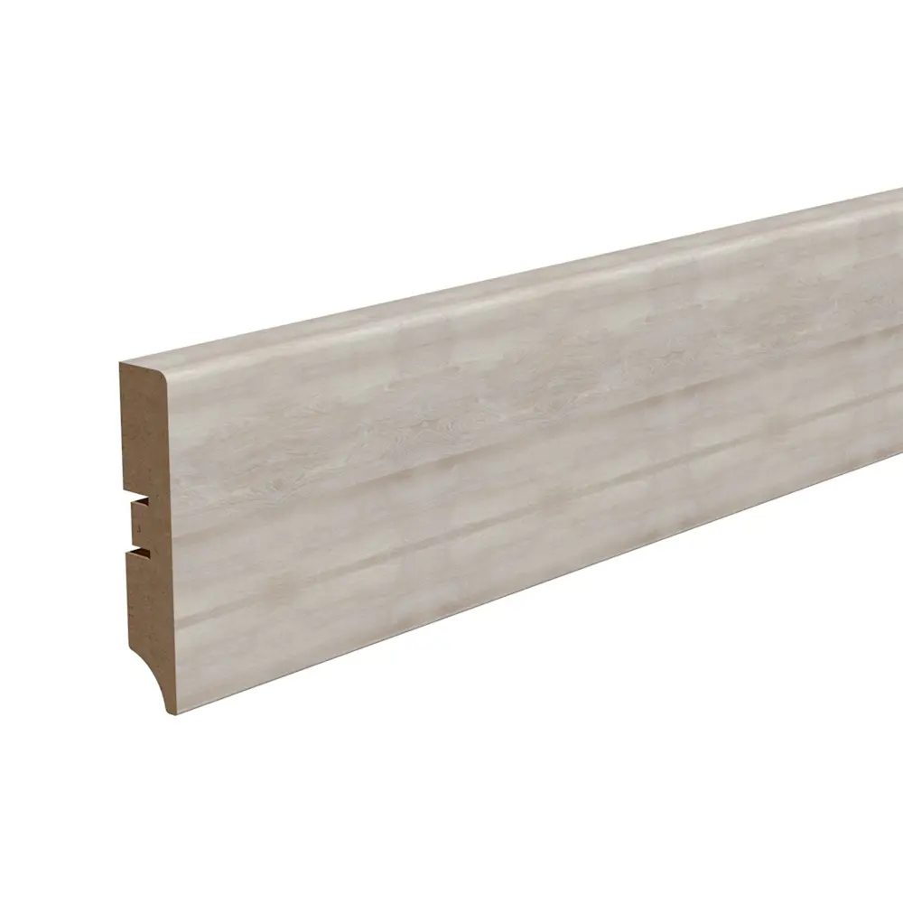 Плинтус напольный МДФ «Дуб бриг» прямой высота 80 мм длина 2.05 м КРОНОПРОФИЛЬ STLM-2105315