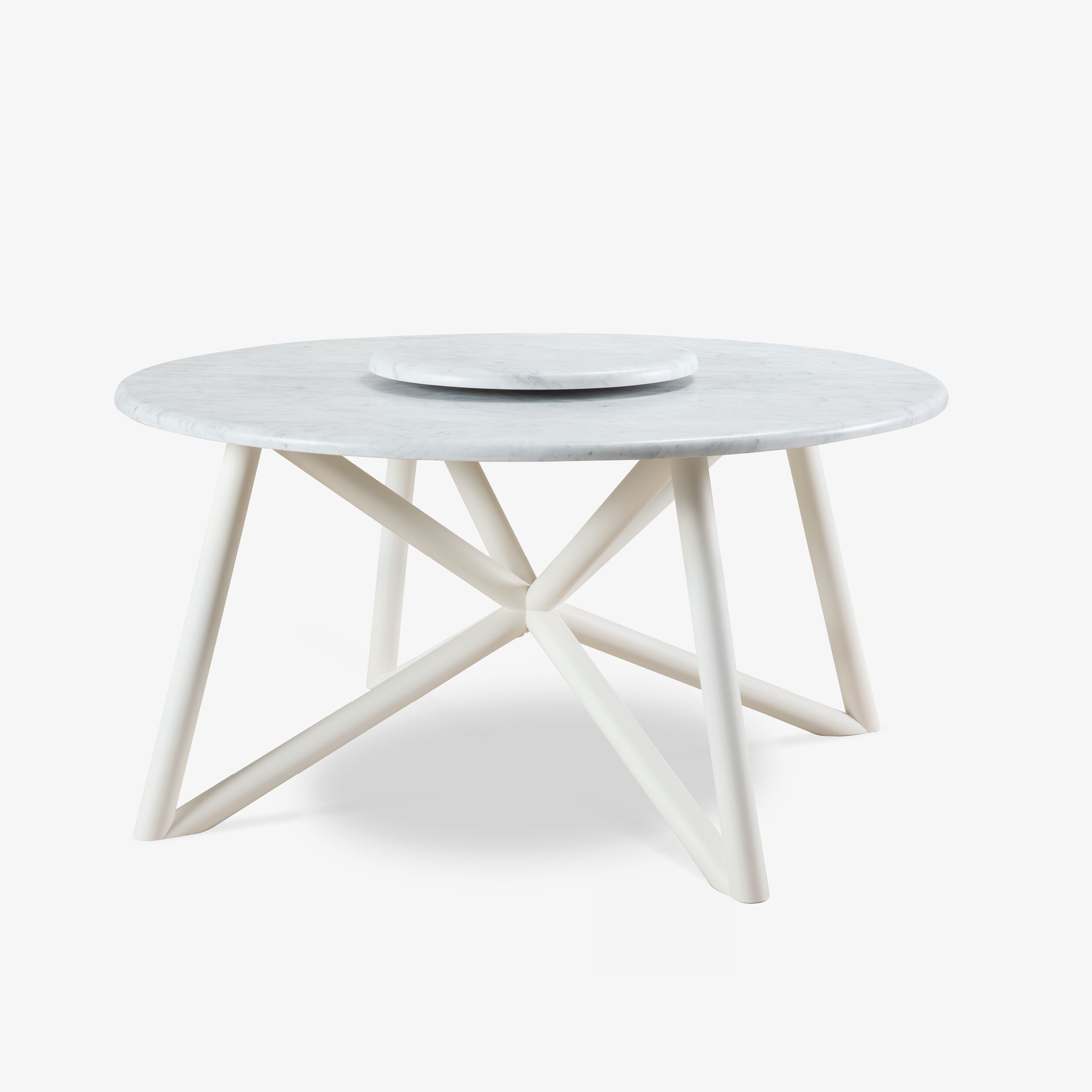 Круглый стол из каррарского мрамора с ленивой Сьюзен VELTHA® Hermu ARCH-00146951 - Вид №9