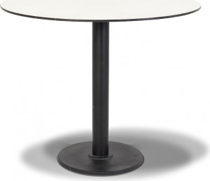 RC13-65-65-M500 "Каффе" интерьерный стол из HPL круглый Ø63см, цвет молочный 4SIS