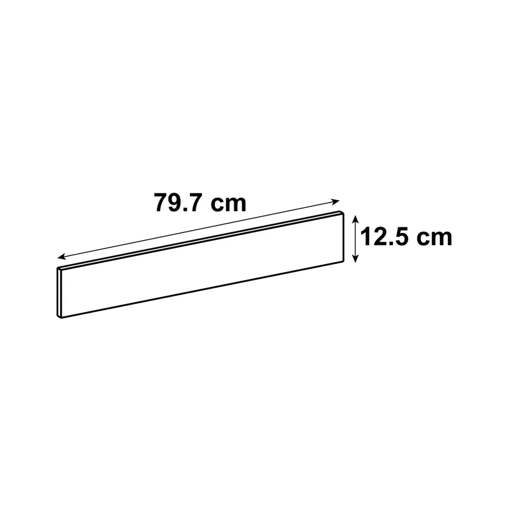 Фасад для кухонного ящика Мегион 79.7x12.5 см Delinia ID МДФ цвет тёмно-серый STLM-2086827 - Вид №5