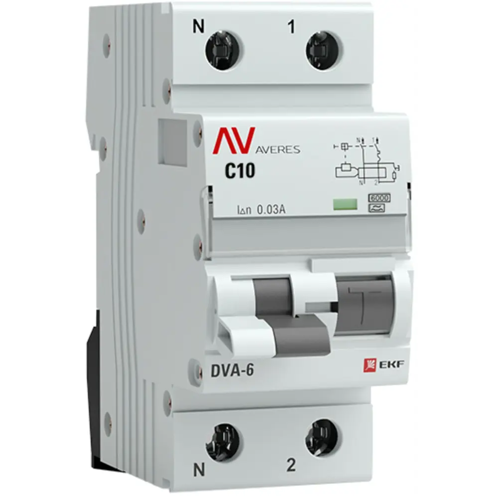 Дифференциальный автомат EKF DVA-6 для надёжной защиты электросети 84579910 STLM-1111730