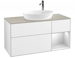 Villeroy&Boch Тумба под раковину Прямоугольная версия F953MTGF Finion Glossy White Lacquer