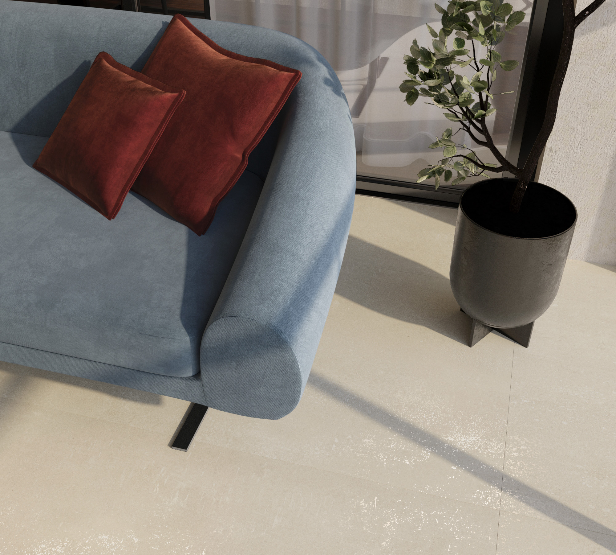 Керамогранит CANVAS CREMA 80х160 Creanza CZ-GL01-B  - Вид №1