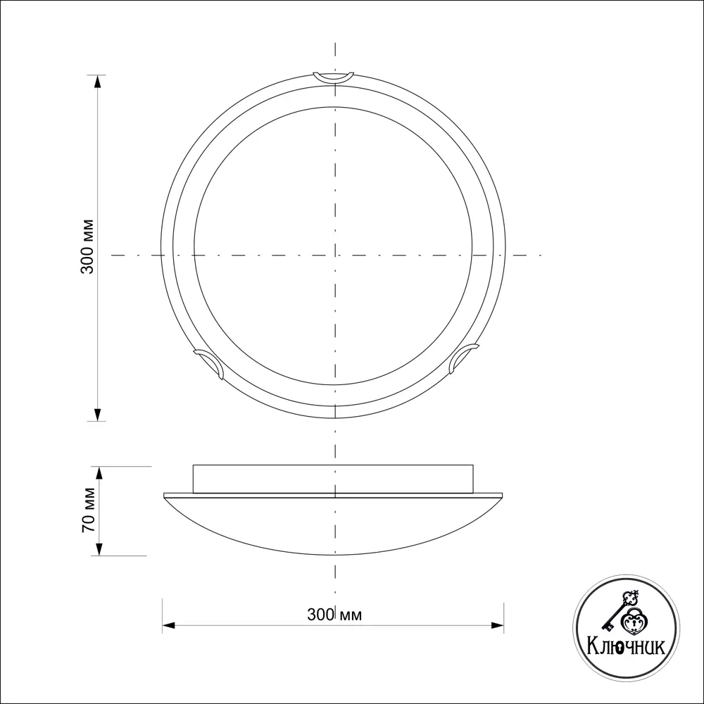 Светильник КЛЮЧНИК «Багульник» — настенно-потолочный белый 82603289 STLM-0031264 - Вид №9