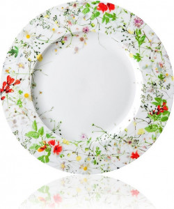10561817 Rosenthal Тарелка закусочная с бортом Rosenthal Дикие цветы 23см, фарфор Фарфор