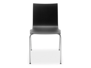 Штабелируемый стул из стали и дерева