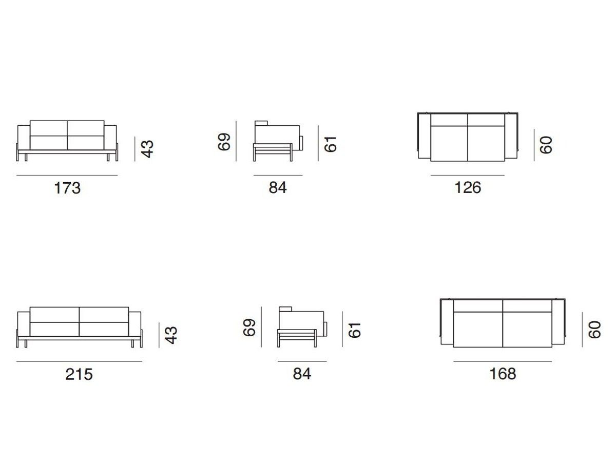 2-местный тканевый диван de Sede DS-21 ARCH-00087543 - Вид №5
