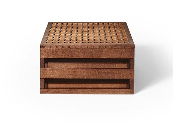 Журнальный столик из массива дерева с подносом SCULPTURES JEUX TETRA ARCH-00053590 - Вид №2