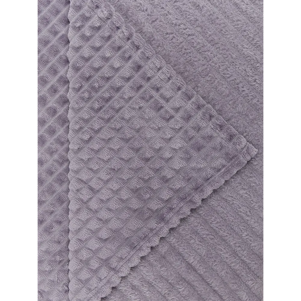 Плед Кубики 200x220 см фланель цвет сиреневый TEXREPUBLIC STLM-2107857