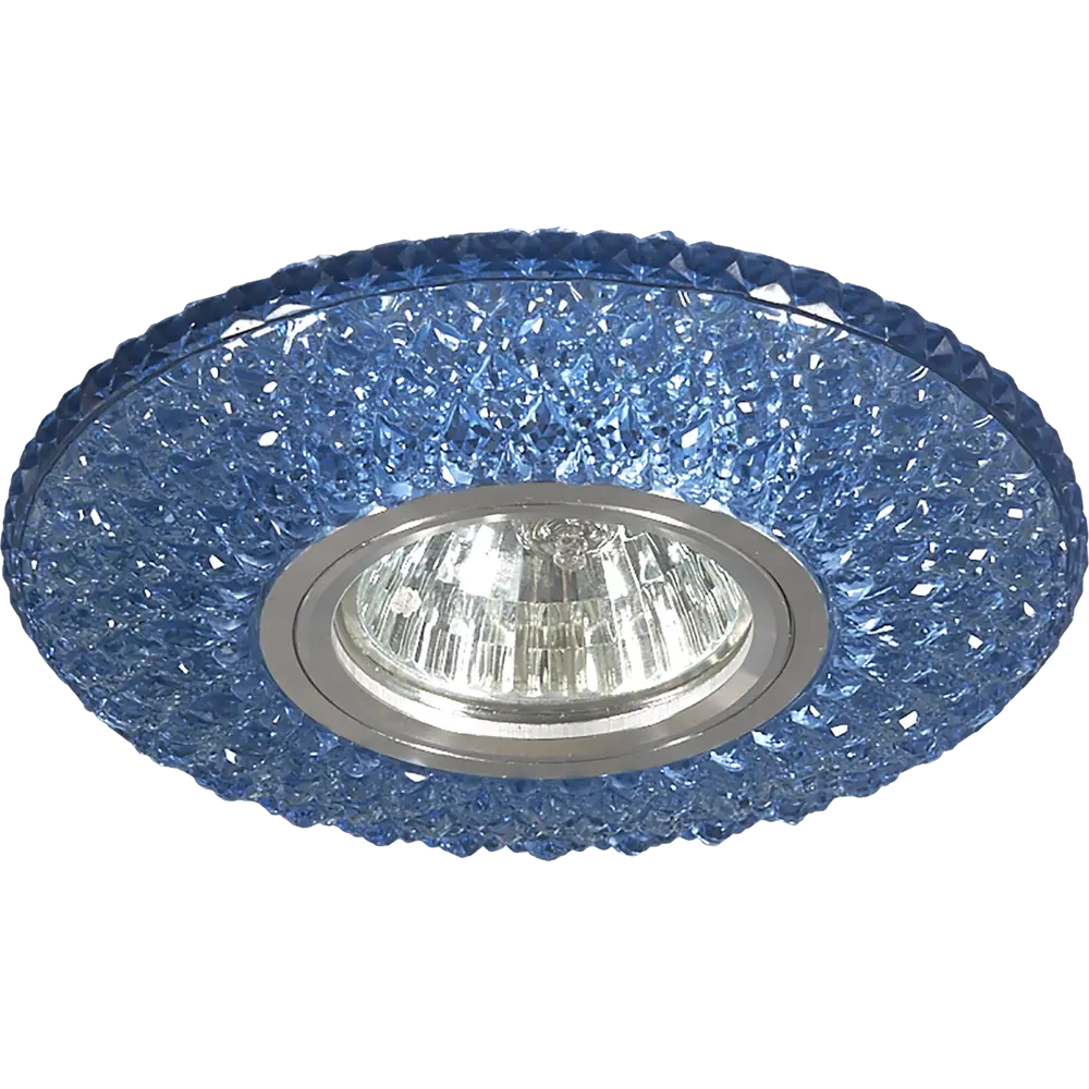 Светильник точечный встраиваемый S333 BL/WH 65 мм, 2.5 м², цвет голубой Ambrella light STLM-2062388