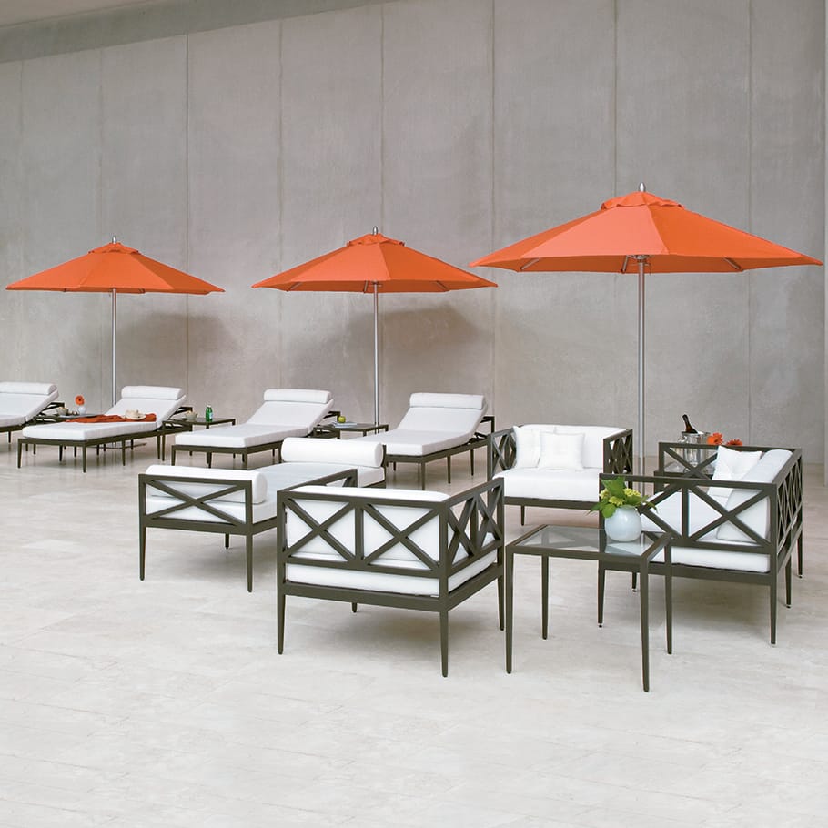 Квадратный стол из алюминия и стекла JANUS et Cie Azimuth ARCH-00127474 - Вид №5