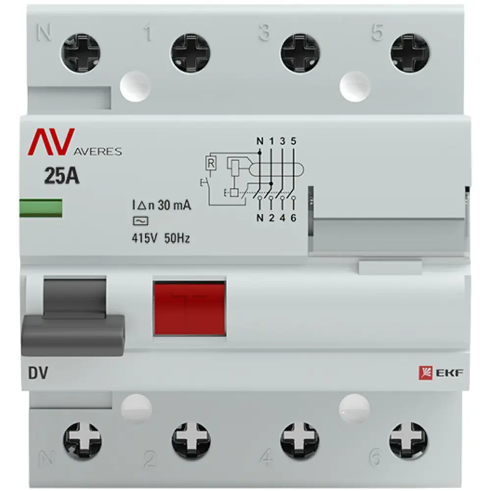 УЗО EKF Averes DV - защита от поражения током и возгорания 84579900 STLM-1109993 - Вид №1