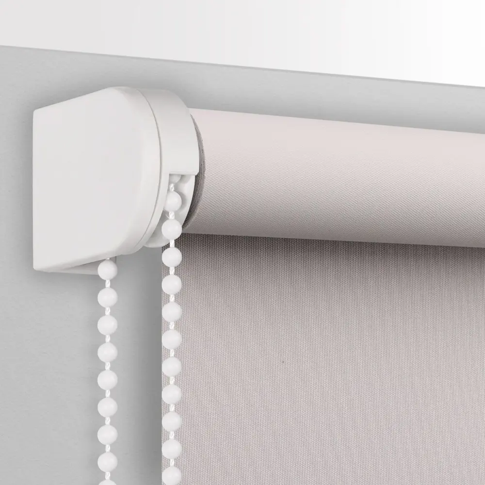 Штора рулонная блэкаут 60x160 см светло-серая PRAKTO BLACKOUT STLM-2008183 - Вид №1