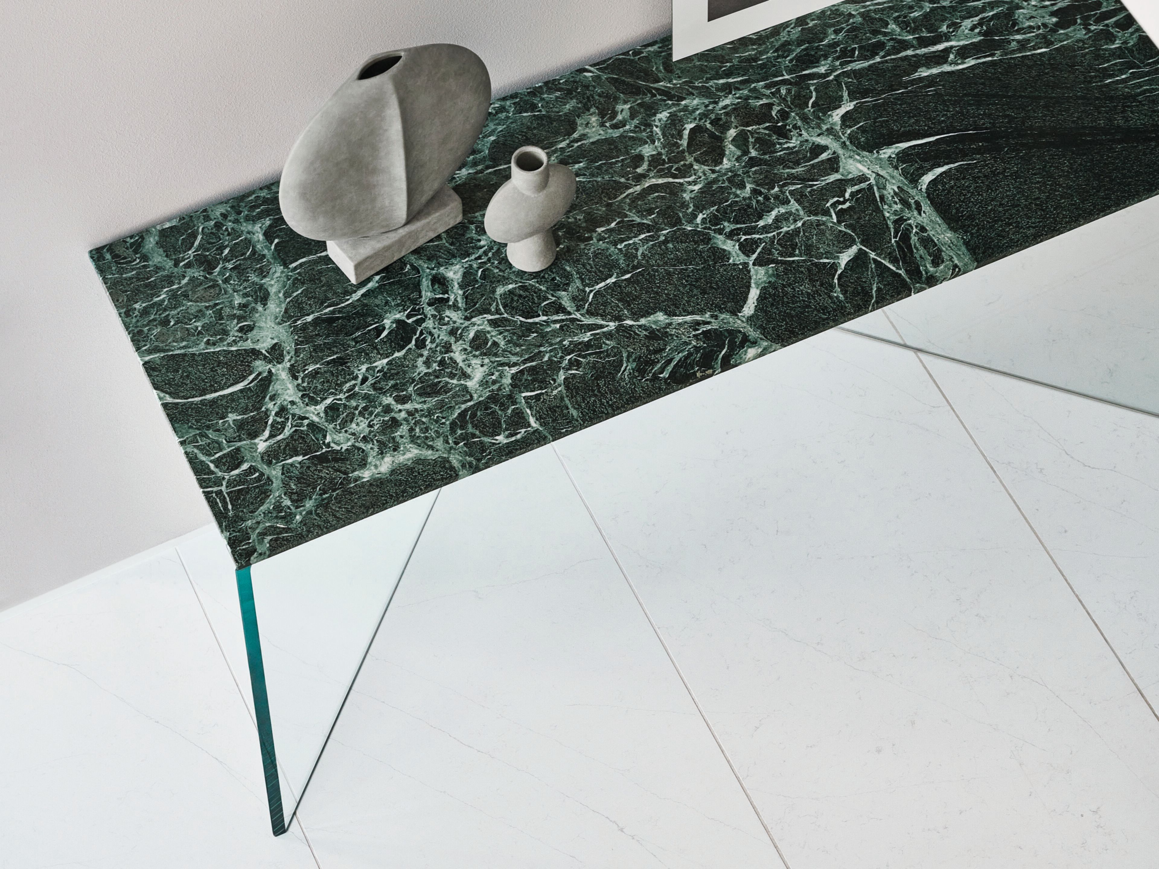 Прямоугольная консоль из мрамора и стекла Marmo Arredo Киль ARCH-00149113