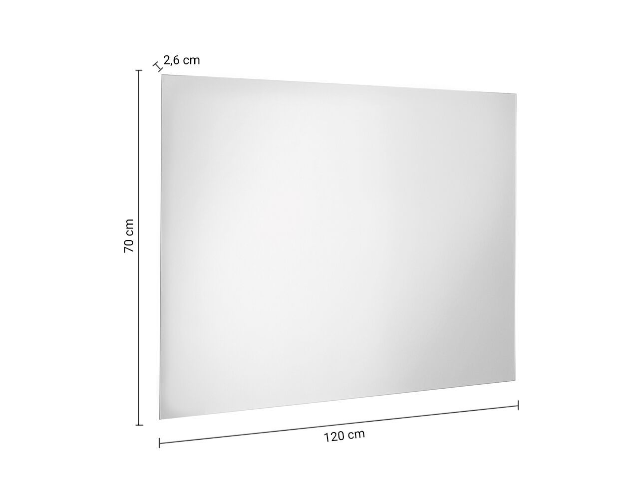 Прямоугольное зеркало со встроенным освещением для ванной комнаты GEDY ALFRED ARCH-00035758 - Вид №7
