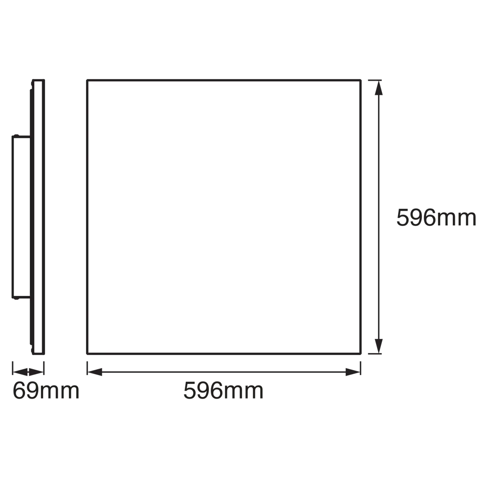 Безрамный накладной светильник WiFi 40 Вт IP20 RGBW, 60X60 мм, 3400 Лм LEDVANCE STLM-2083460 - Вид №20