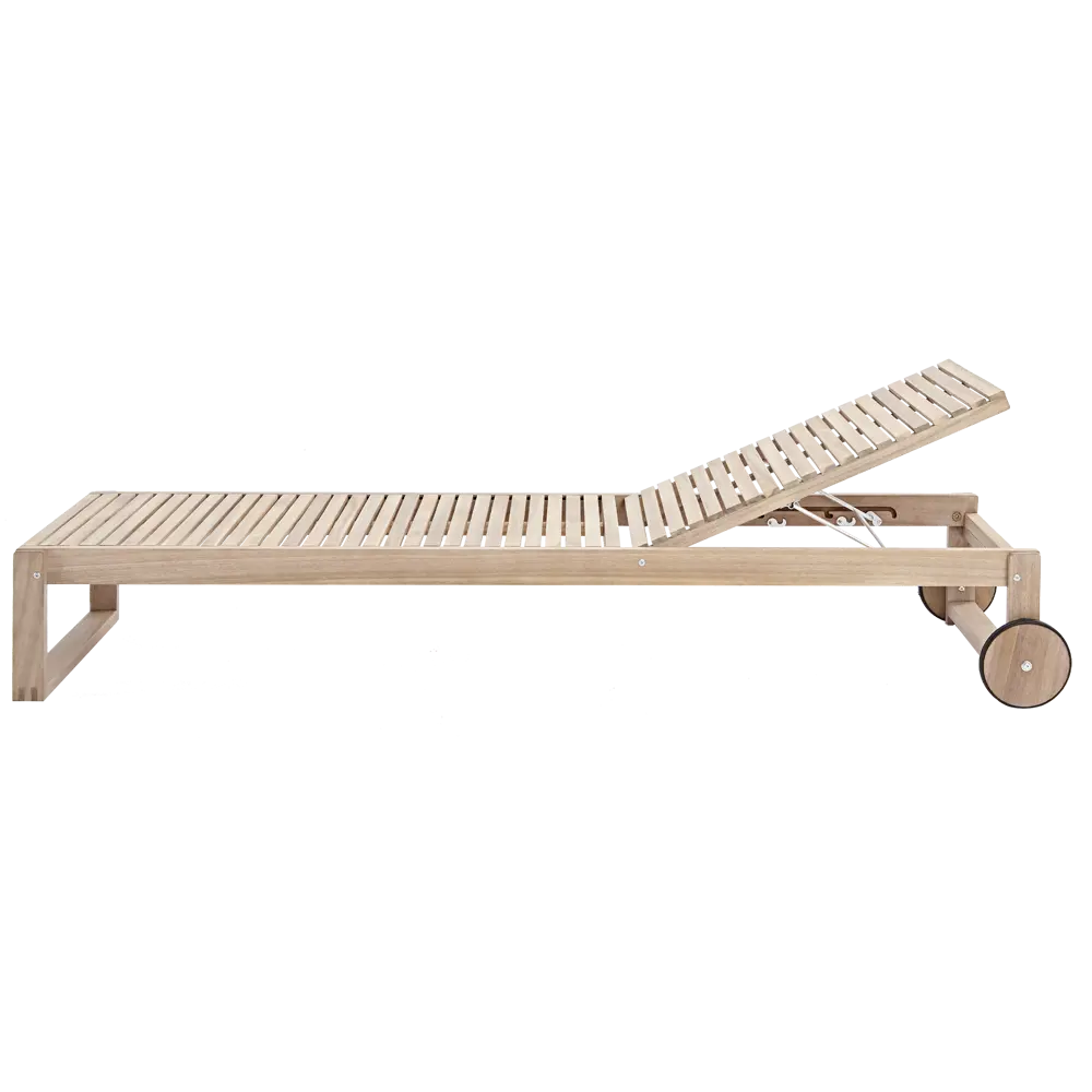 Шезлонг Naterial Solaris 196.5x71x30 см цвет бежевый STLM-2180647 - Вид №2