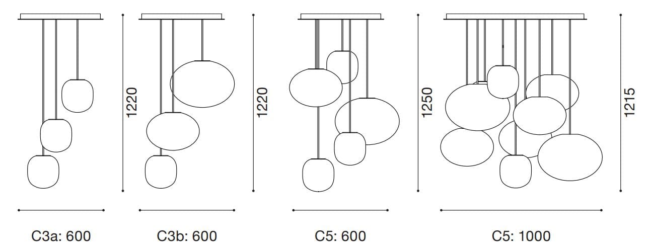 Подвесной светильник из дутого стекла Established&Sons филигрань ARCH-00136200 - Вид №10